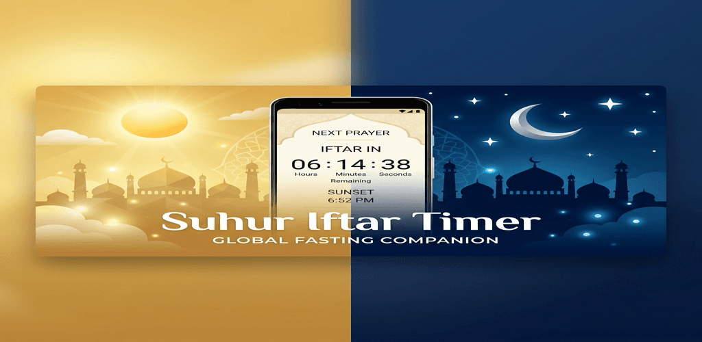 Suhur Iftar Timer Feature Graphic